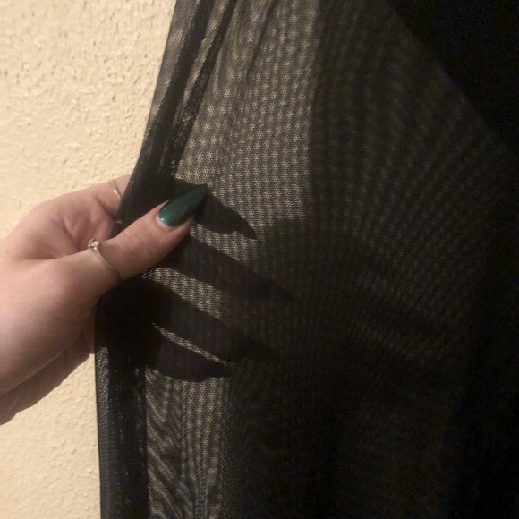 micro mesh see-through high-waisted pant - Picture 4 of 4